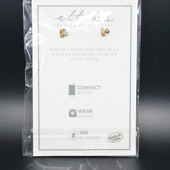 Ettika Light and Dark Pink & Gold Tassel Earrings (NWT) - Picture 3 of 3